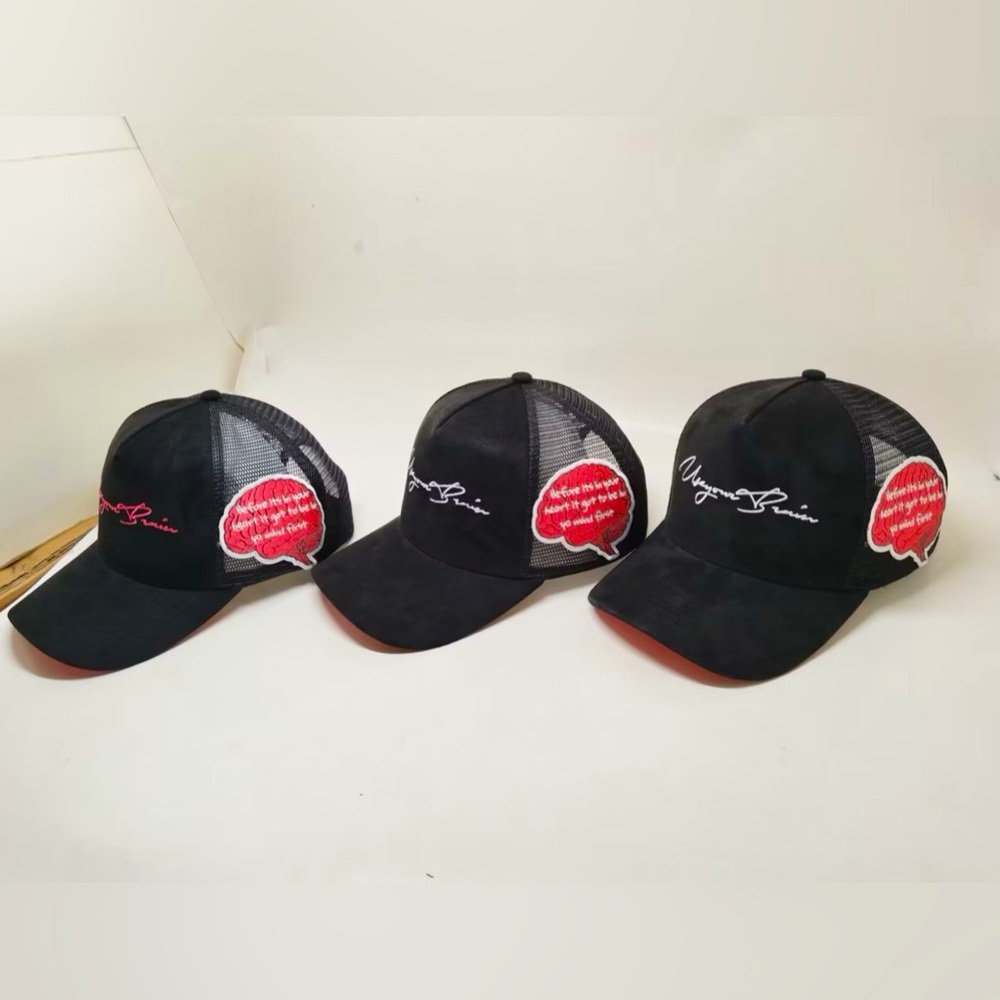 Use your brain caps 🧢 Black , Red, Pink, Green